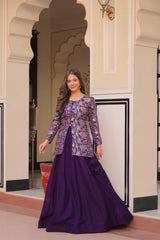 Pure Shimmer Embroidered Fancy Lehenga Choli