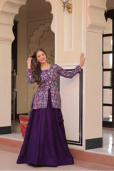 Pure Shimmer Embroidered Fancy Lehenga Choli