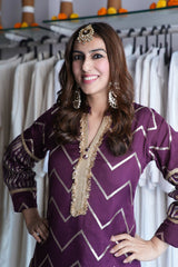 purple outfit for wedding function