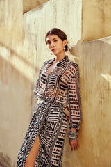 Firdaus Sheer Chiffon Shirt for Women's