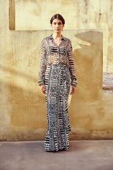 sheer chiffon shirt for women