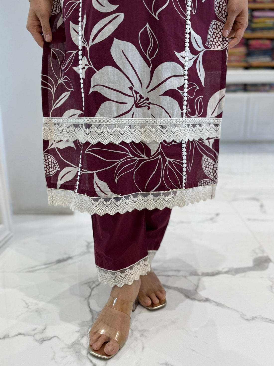 Floral cotton suit set