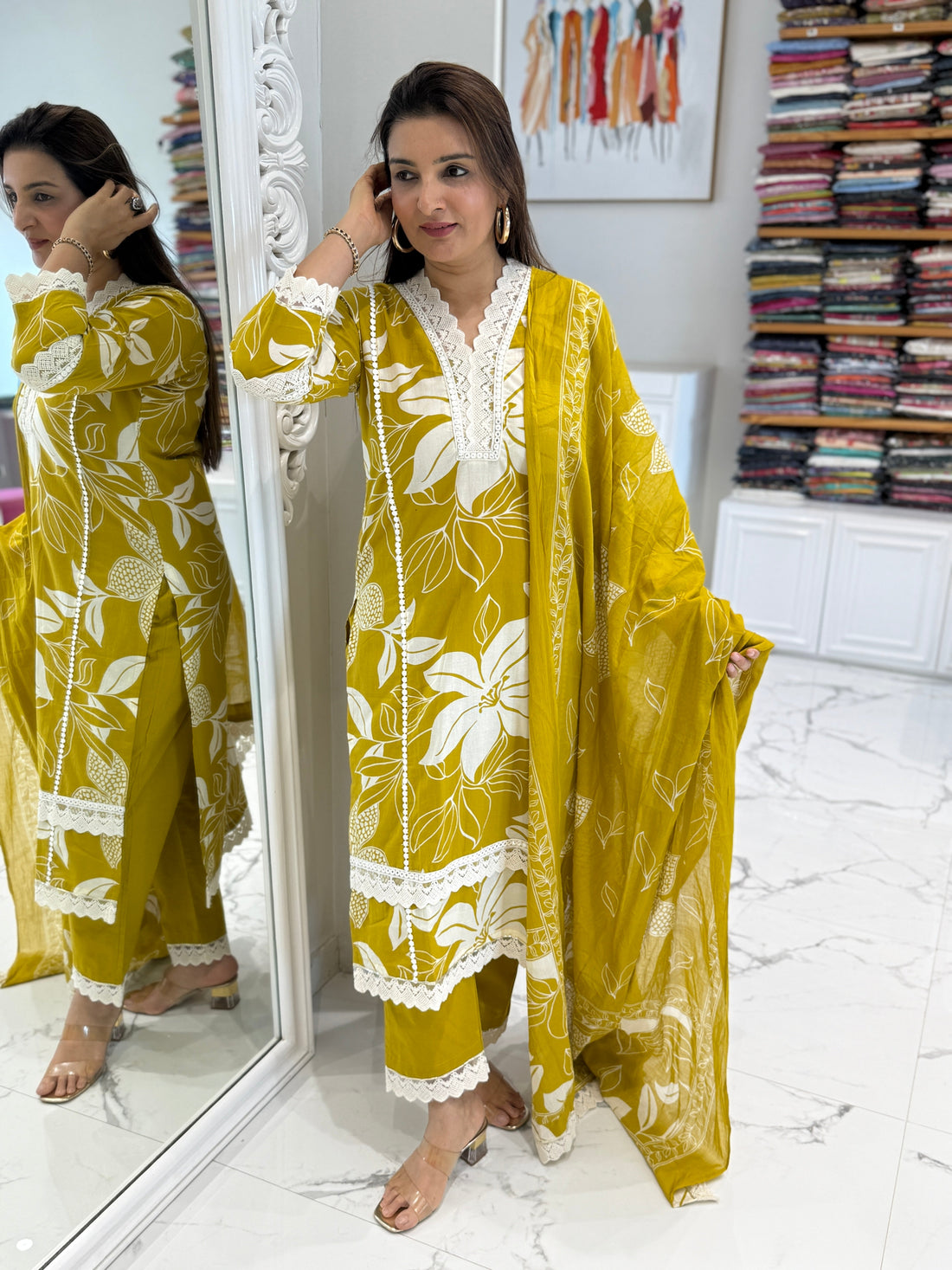 Floral cotton suit set