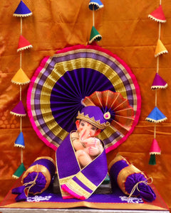 Ganesh Chaturthi Celebration Purple Decor