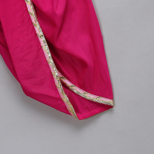 Ganpati Embroidered Dhoti Kurta Set for Kids
