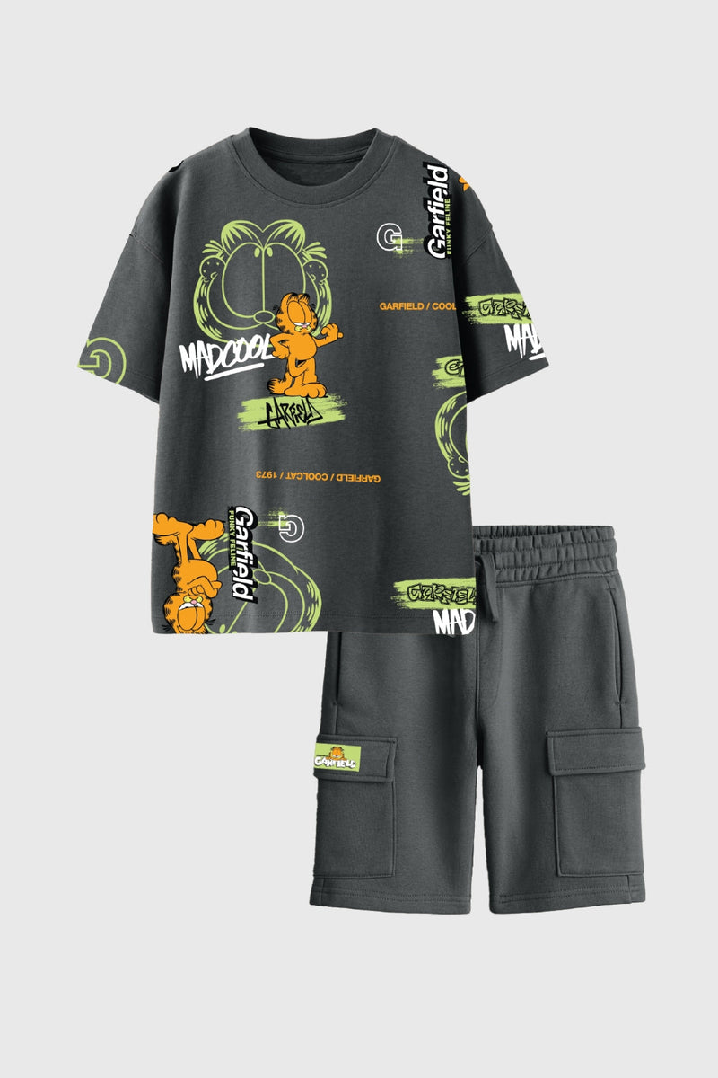 Garfield Graffiti Boys Shorts Set
