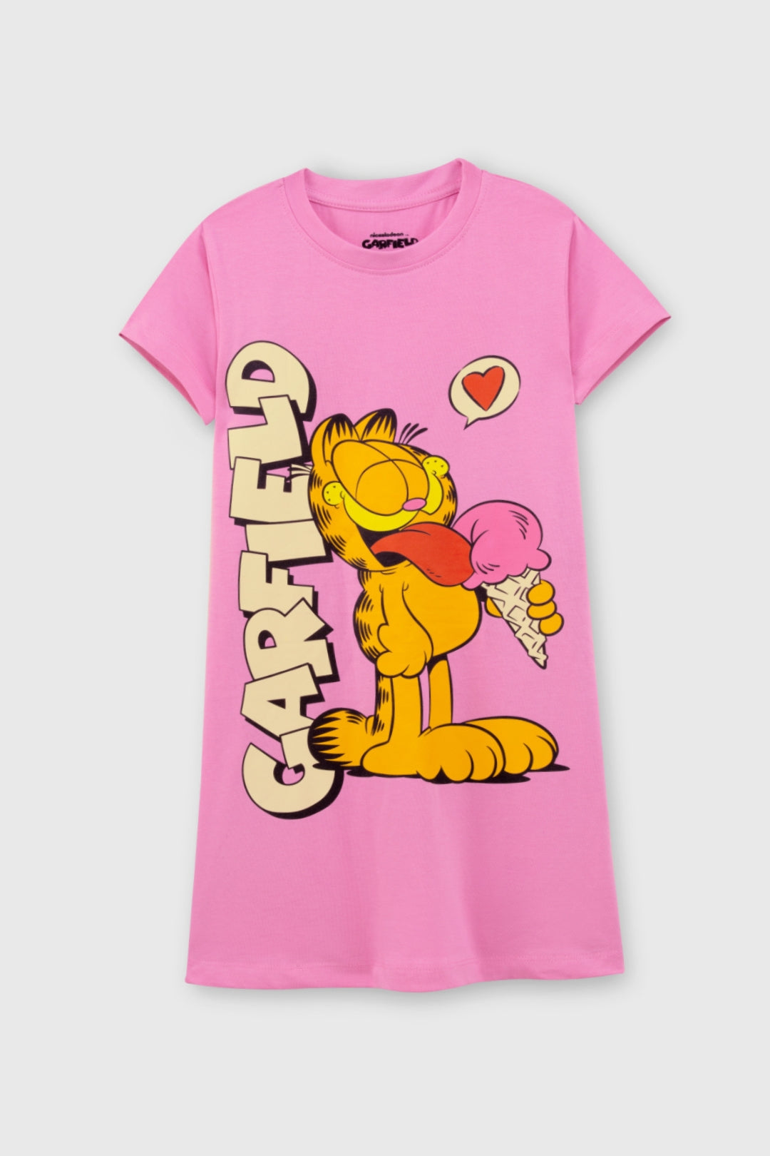 Garfield Icecream Pink Dress for Girls