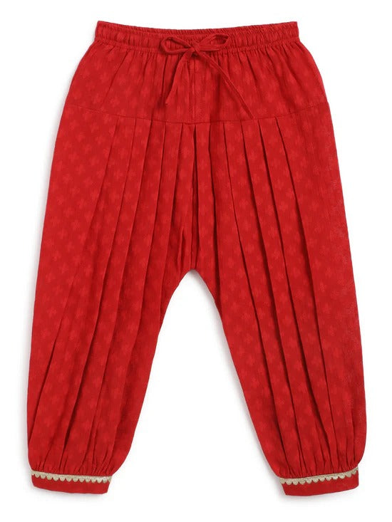 Girls Garden Bloom Cream Angrakha Set