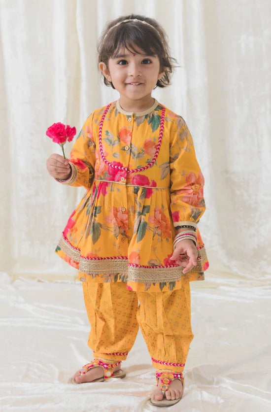 Floral Angrakha for girls