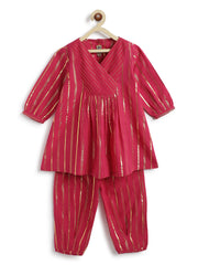 fuchsia kurti set