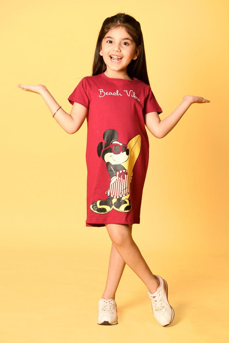 Girls Mickey & Minnie Lavender/Black Dress Pack (2 Pcs)