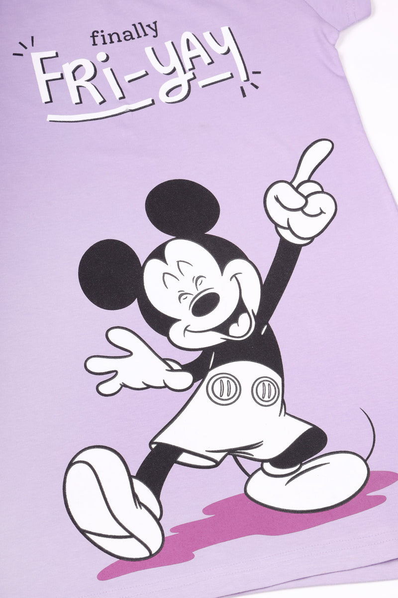 Girls Mickey & Minnie Lavender/Black Dress Pack (2 Pcs)