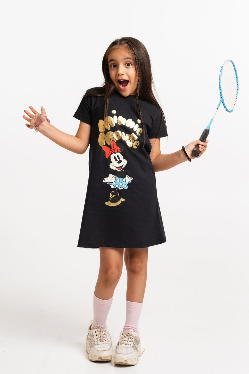 Girls Mickey & Minnie Lavender/Black Dress Pack (2 Pcs)