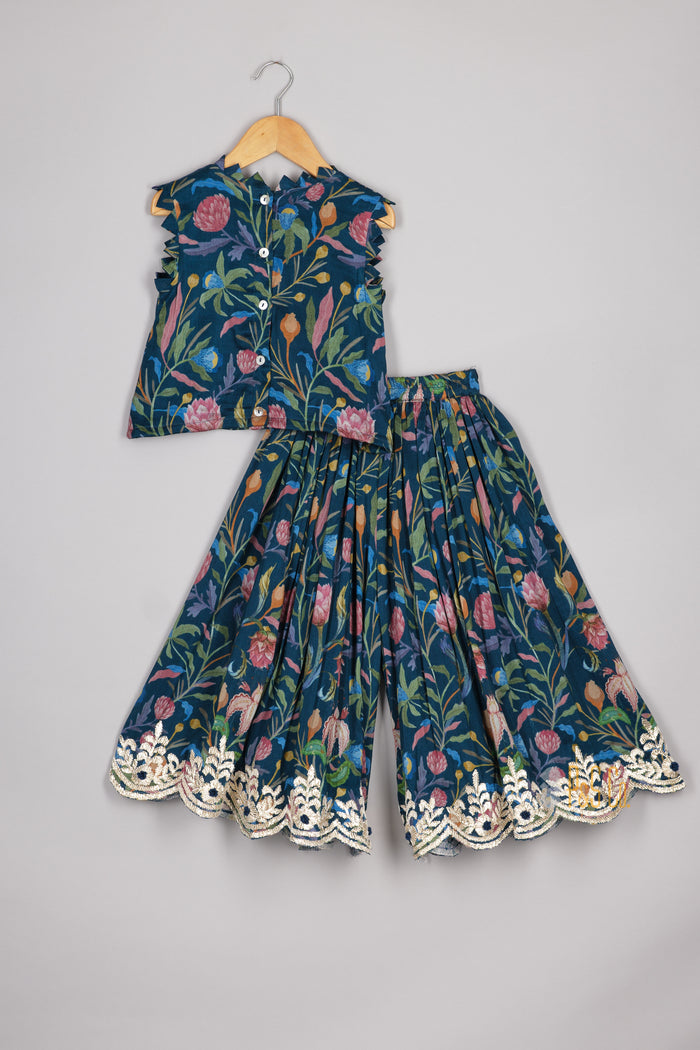 girls festive Chanderi set