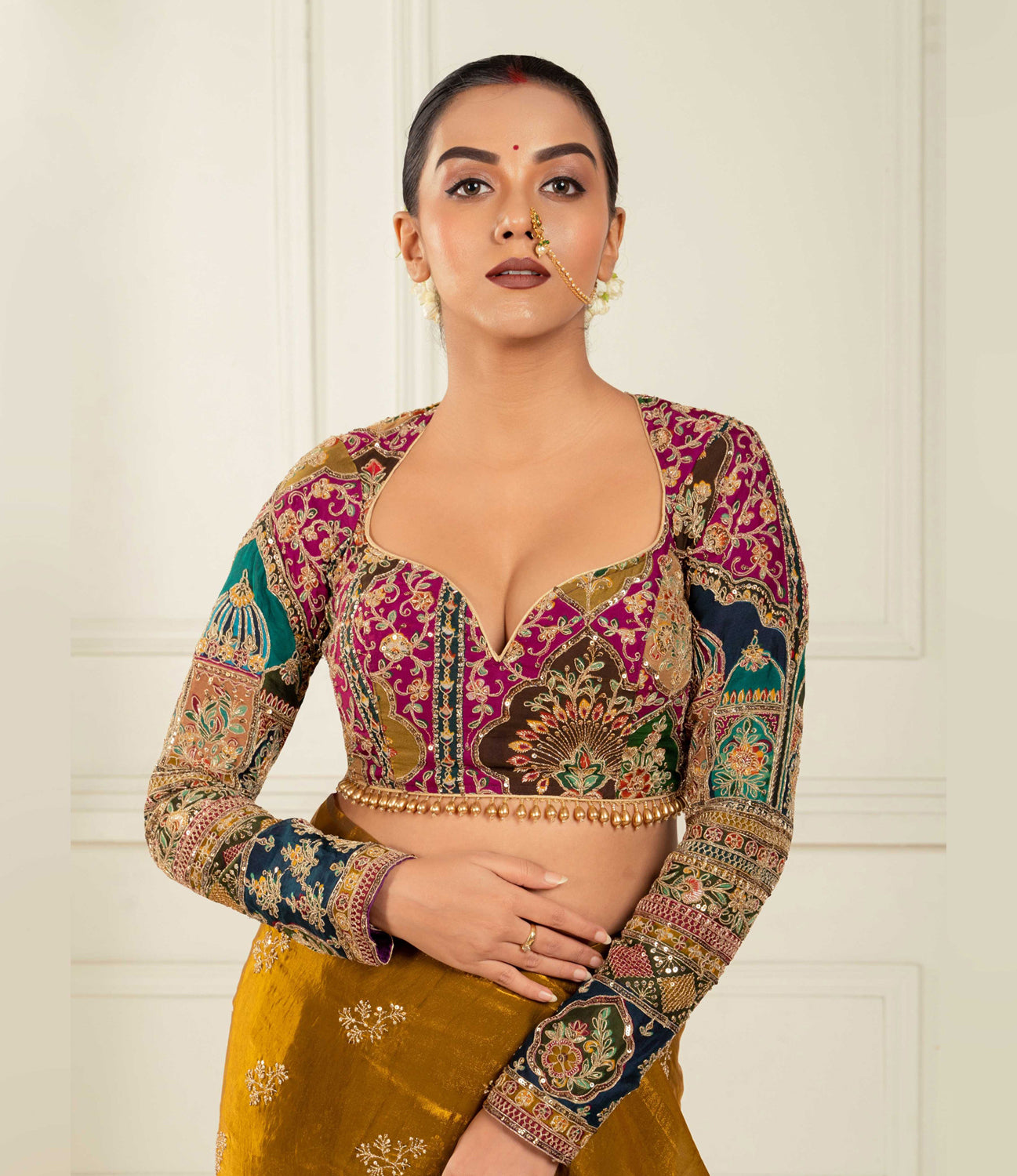 reception saree