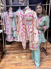 Gota Pati Co-ord Set with Potli