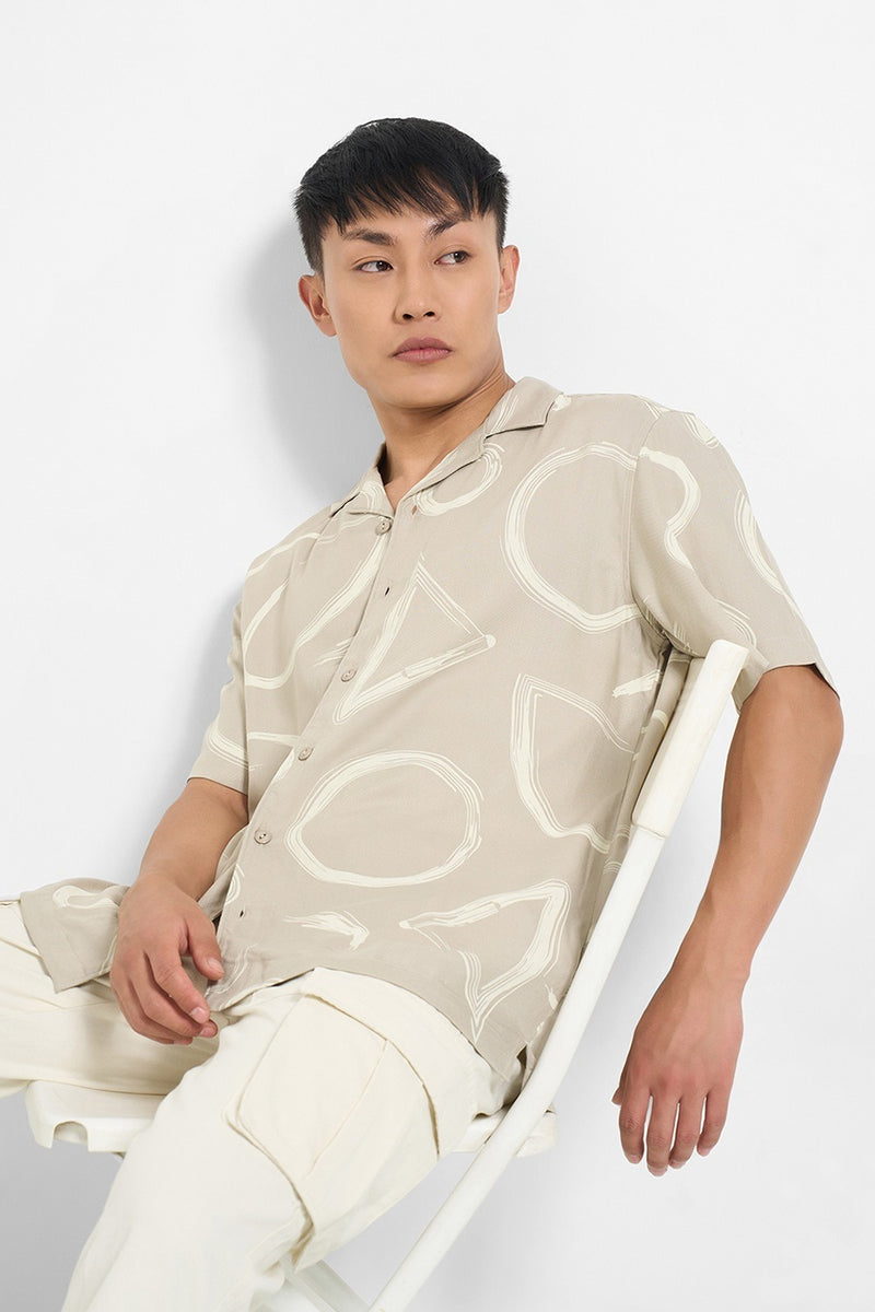 Relaxed fit printed shirt