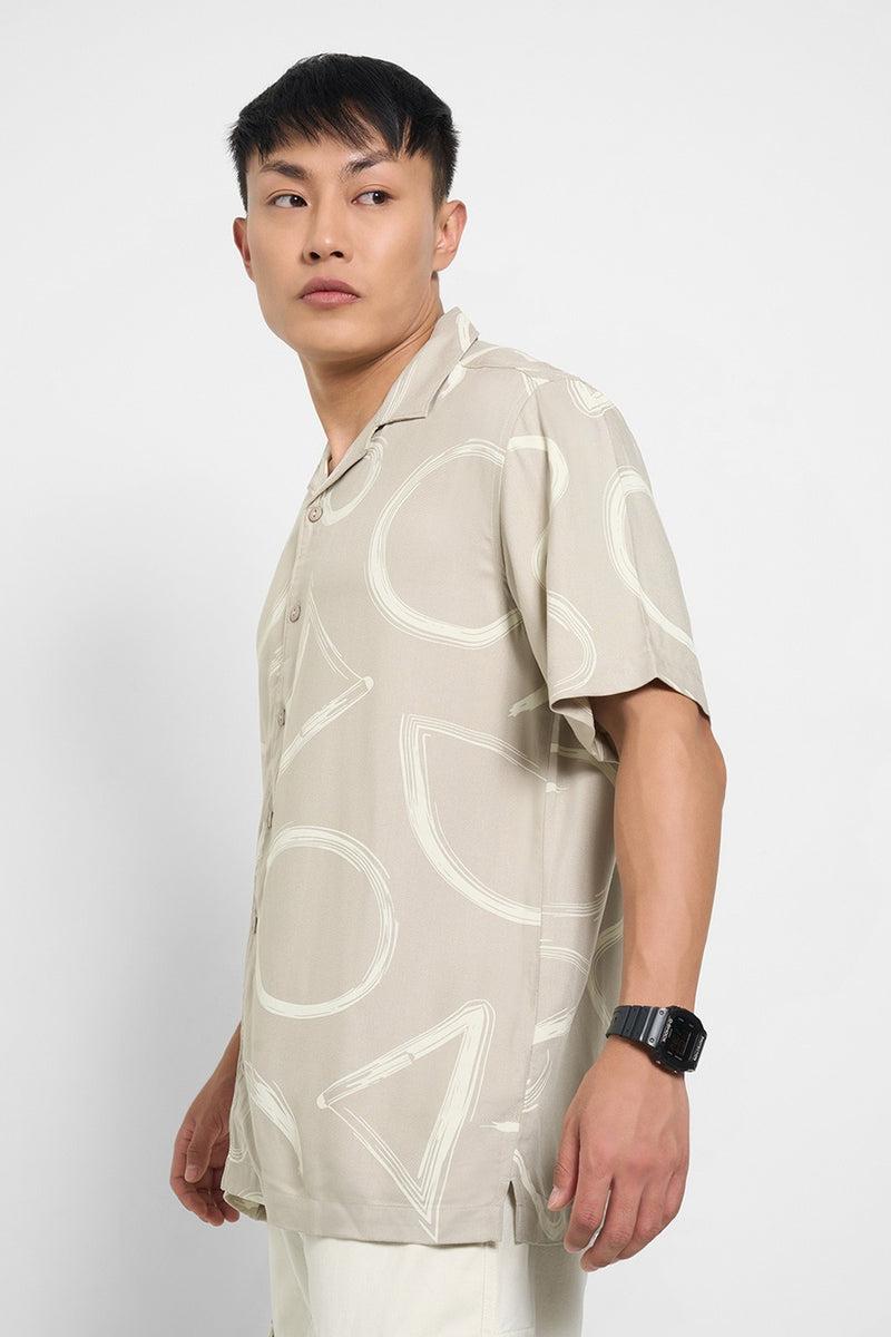 Printed beach shirt for men