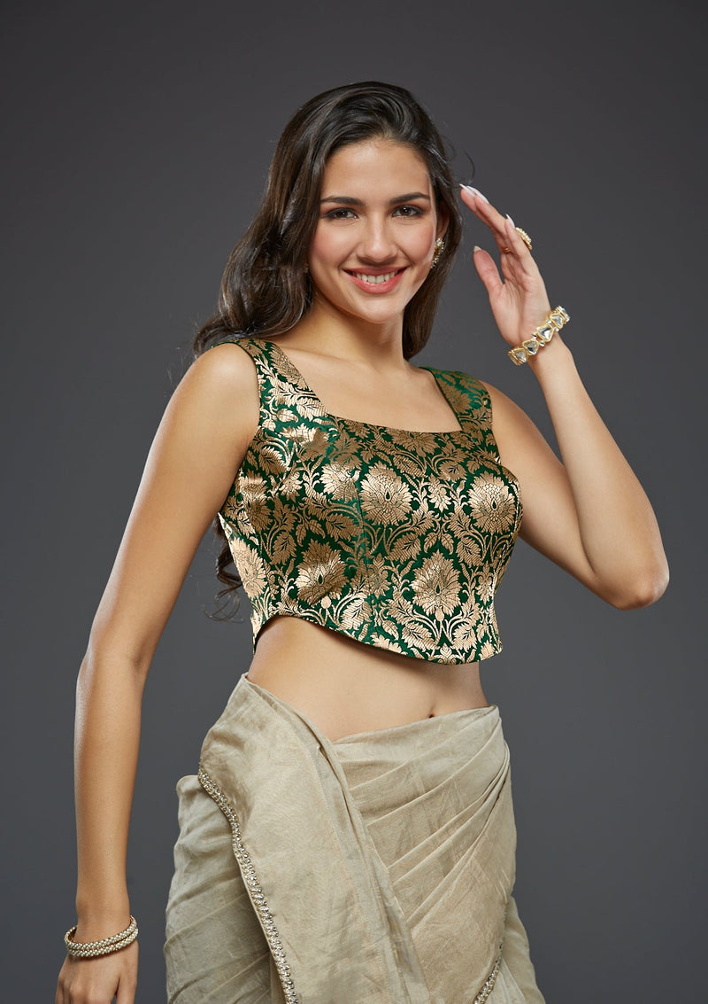 Sleeveless corset blouse