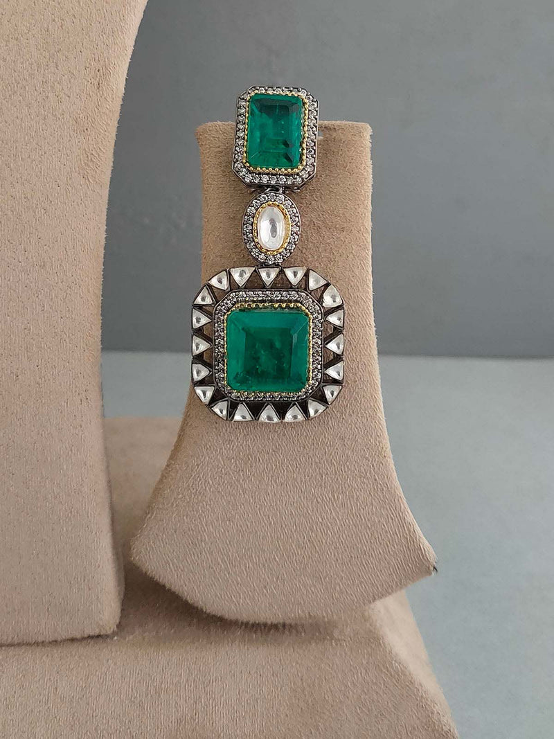 Green Faux Polki Necklace Set – PK-S26WGR