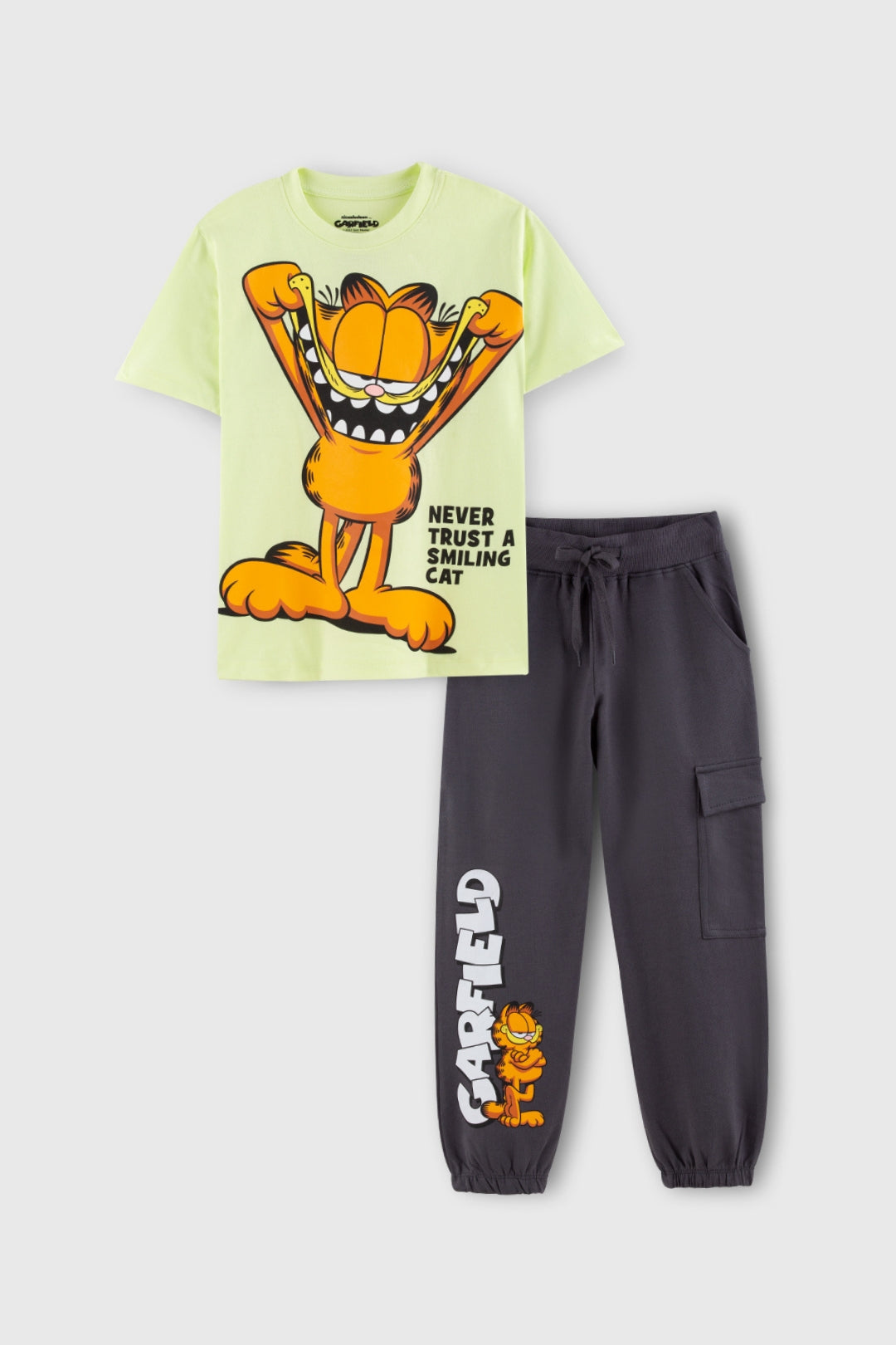 Green pikachu boys jogger set