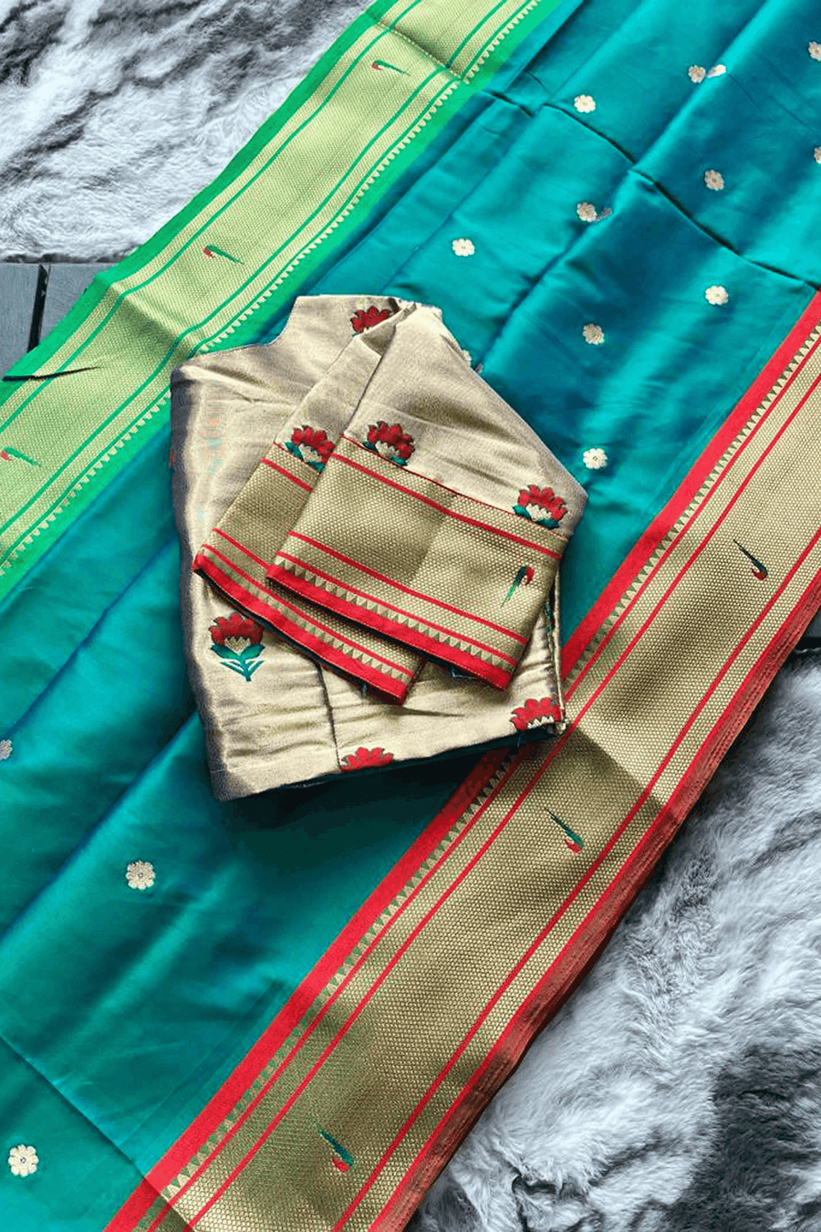 Green Ready to Wear Kamal Paithani Saree