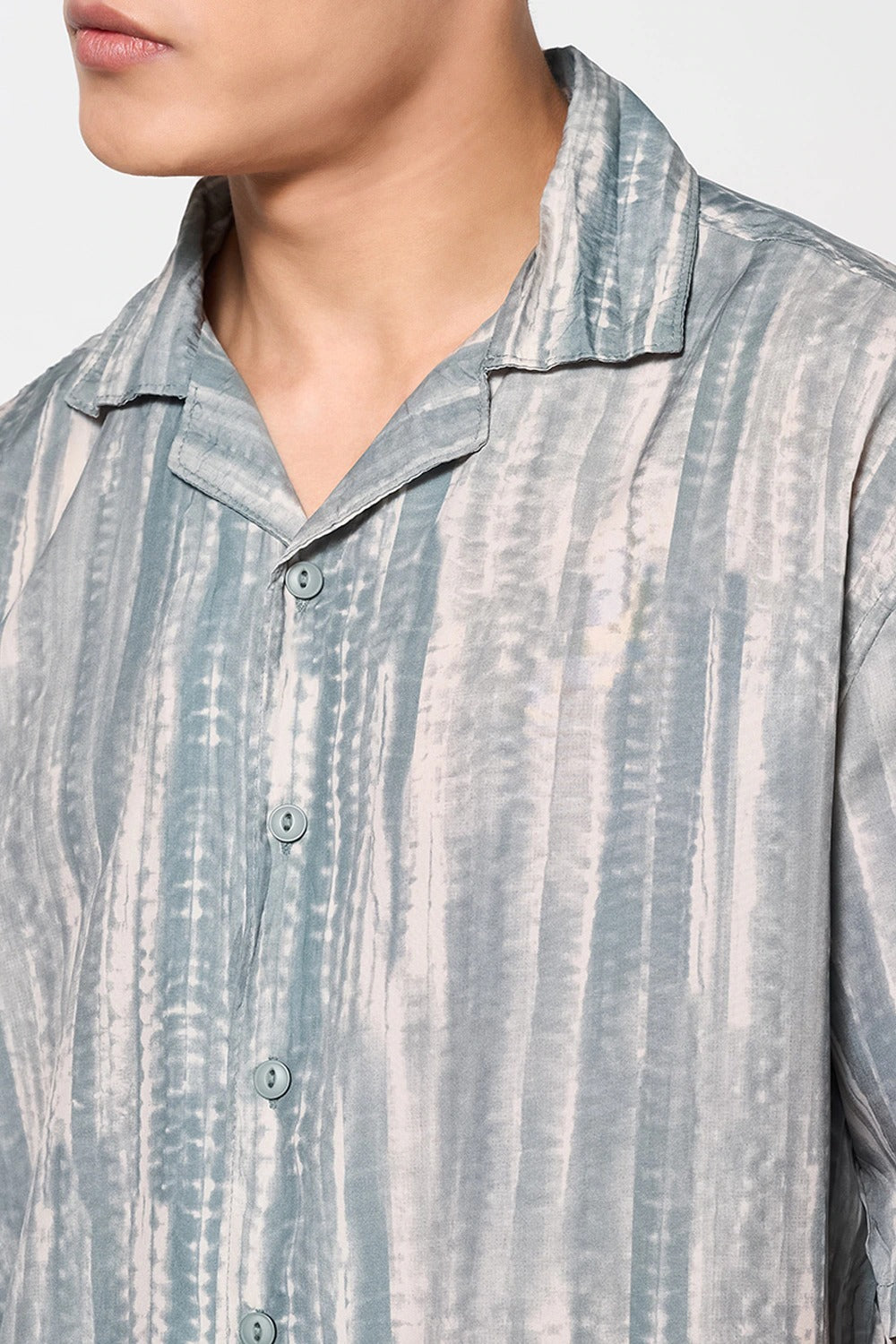 green button down shirt