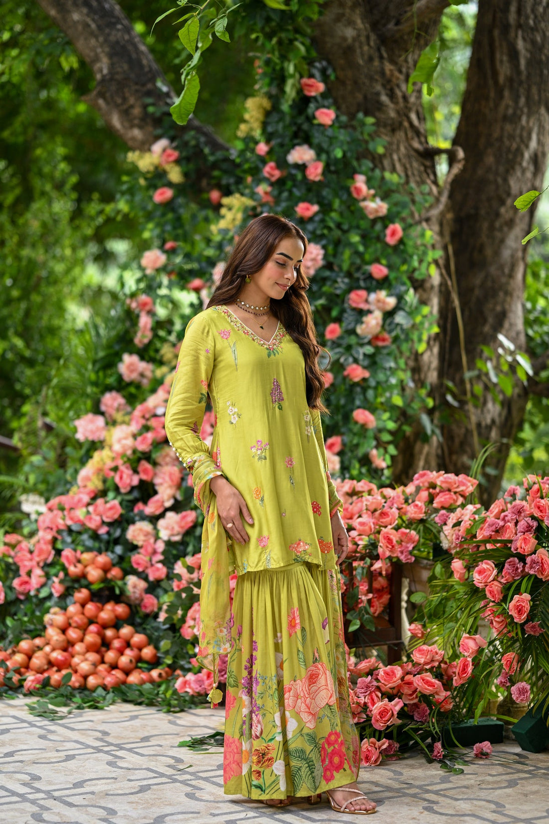 pearl work kurta set