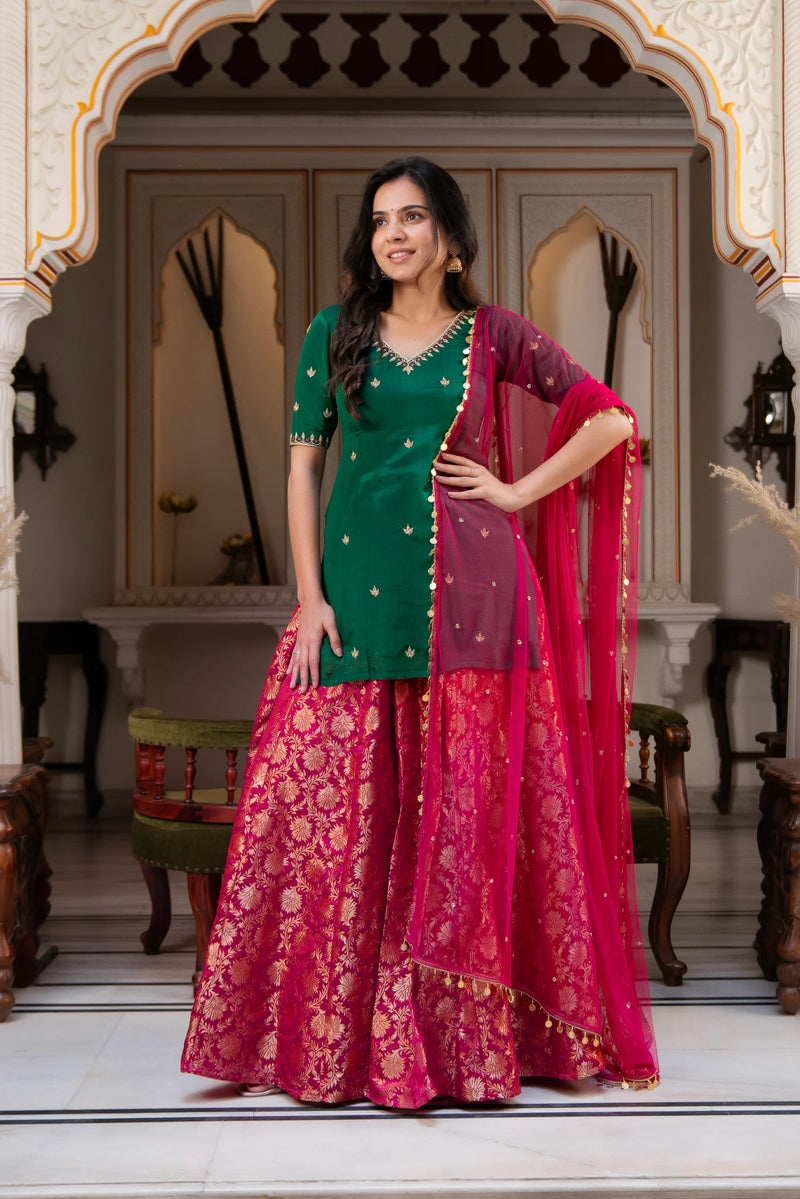 Rang-e-Gulshan Sharara Set