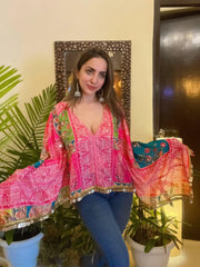 Vibrant Pink Gulabi Fusion Top