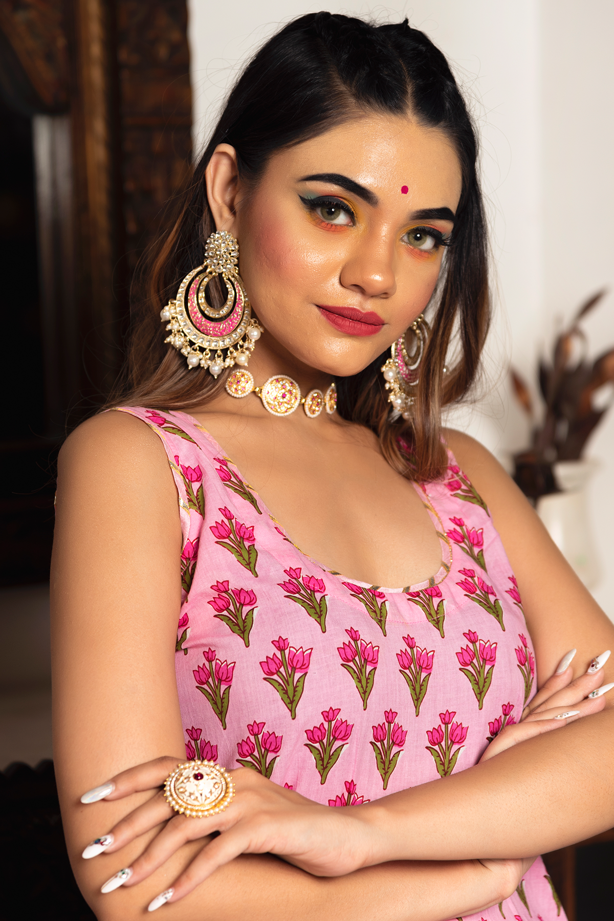 Comfortable cotton suit set for summer functions