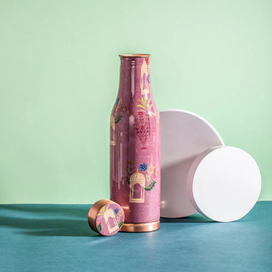 Gulistan Pink Copper Hydration Bottle