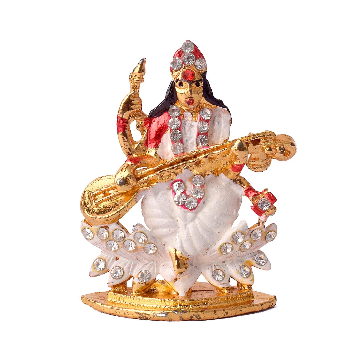 Handmade Car Dashboard Saraswati Idol