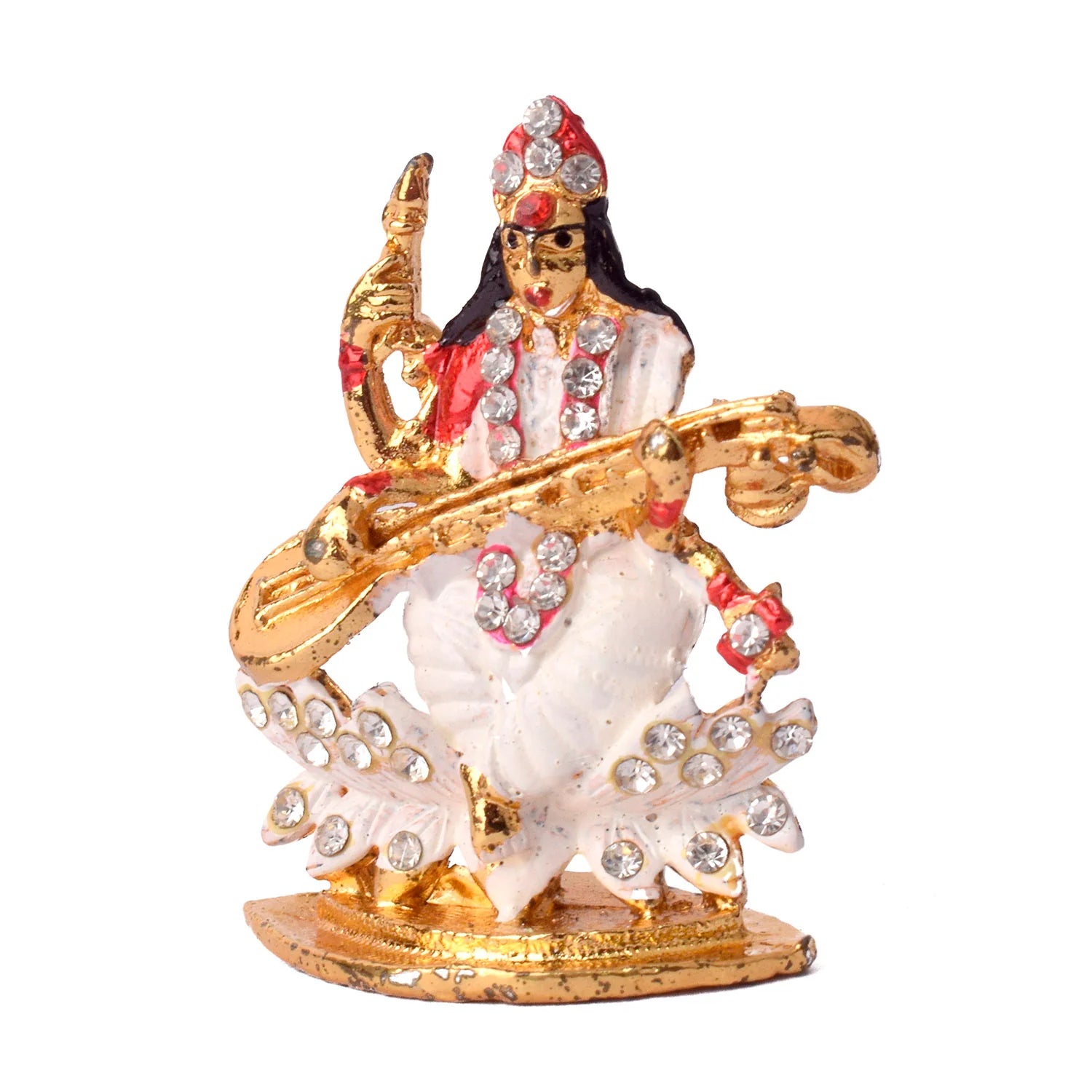 Handmade Car Dashboard Saraswati Idol