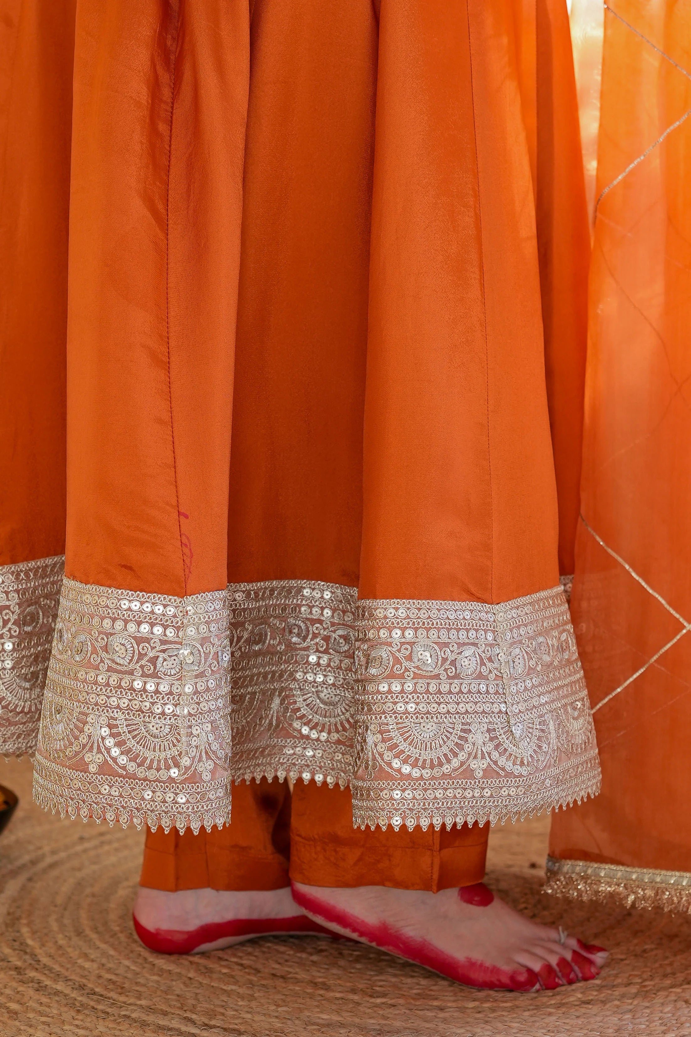 Hayaat Rust Anarkali Set