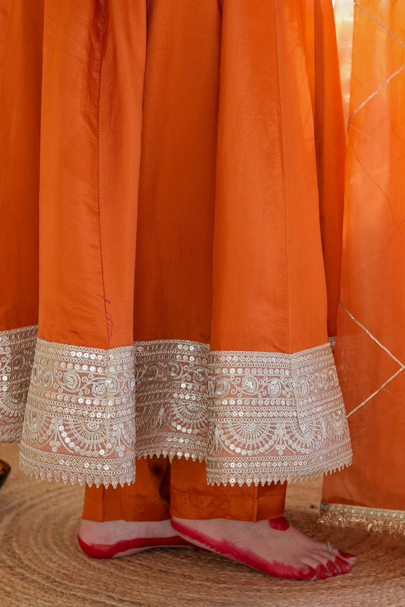 Hayaat Rust Anarkali Set