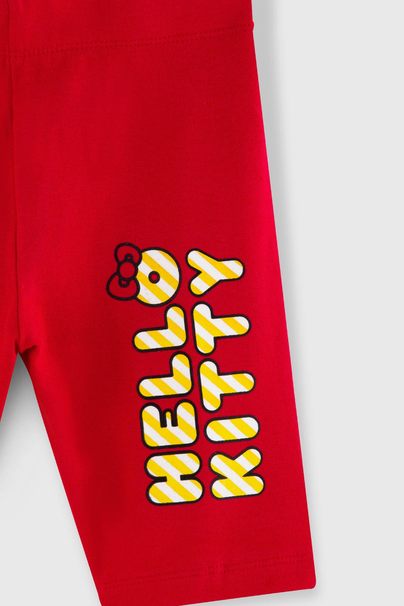 Cotton cycling set for girls