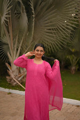 Hand embroidered palazzo suit