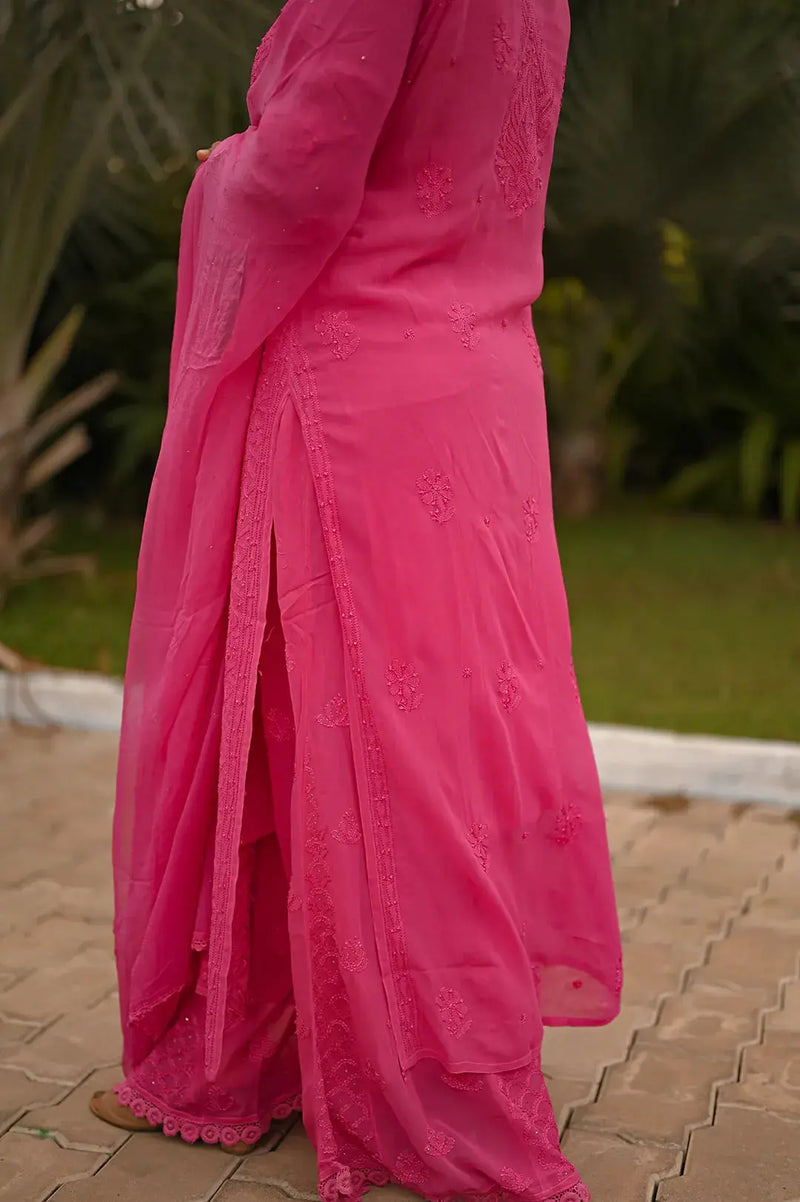 Chikankari kurta and palazzo