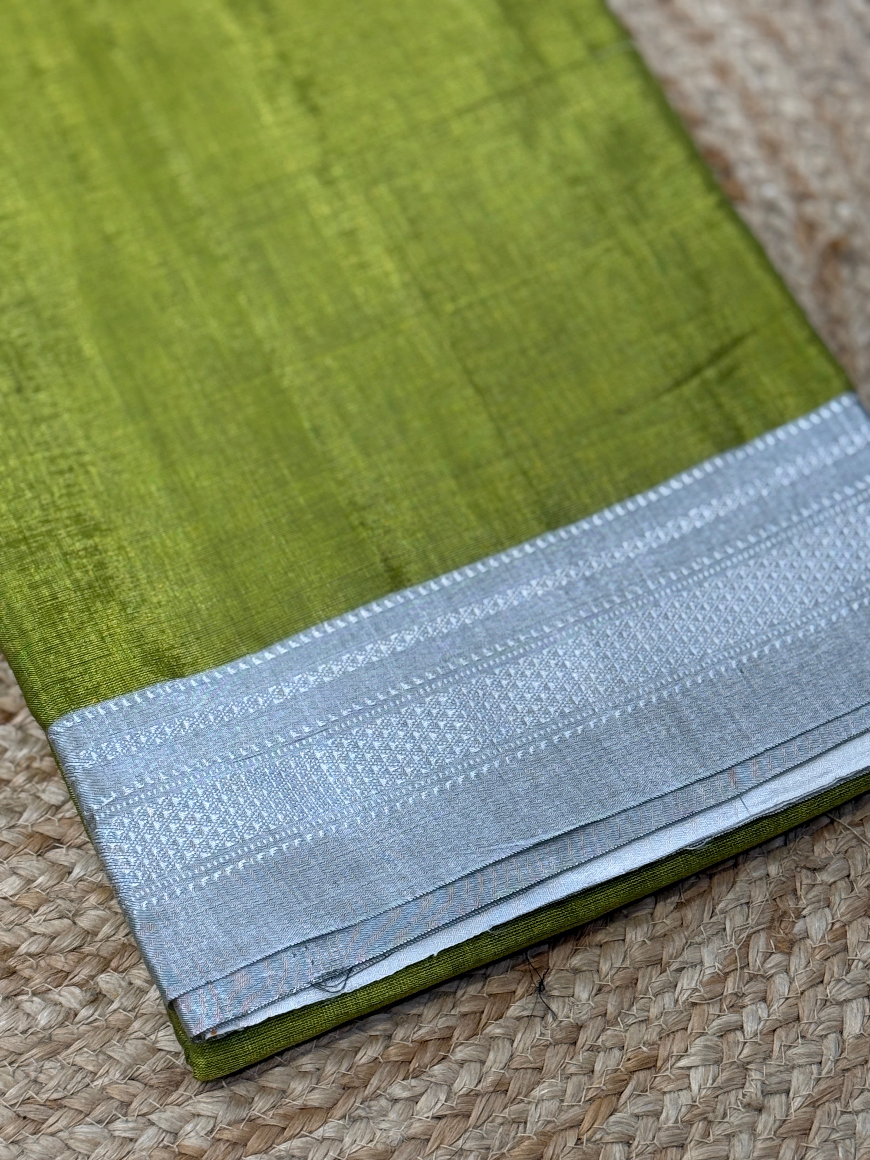 Viscous Ilkal Saree with Silk Pallu – Chikki Paras Border