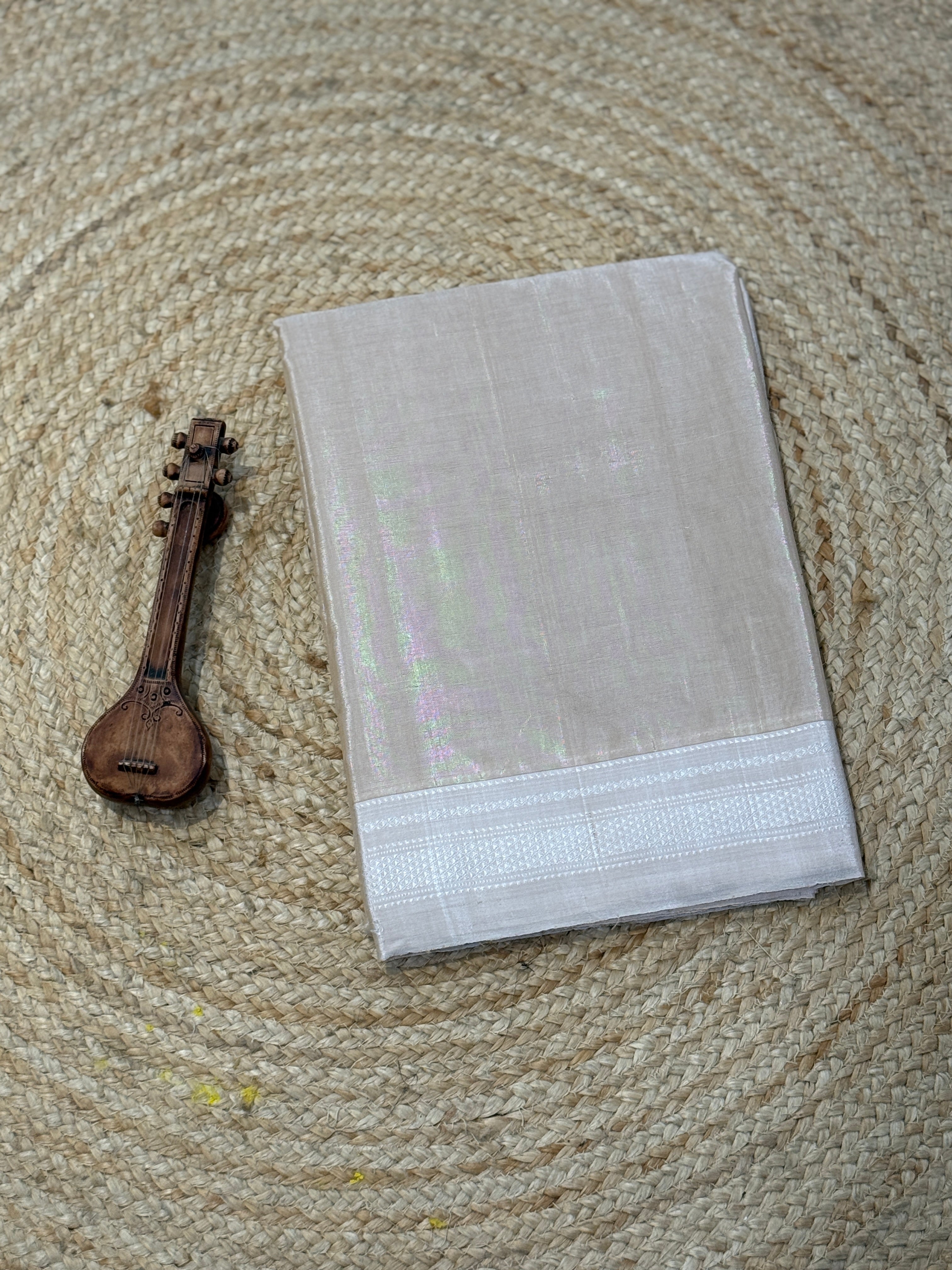Viscous Ilkal Saree with Silk Pallu – Chikki Paras Border