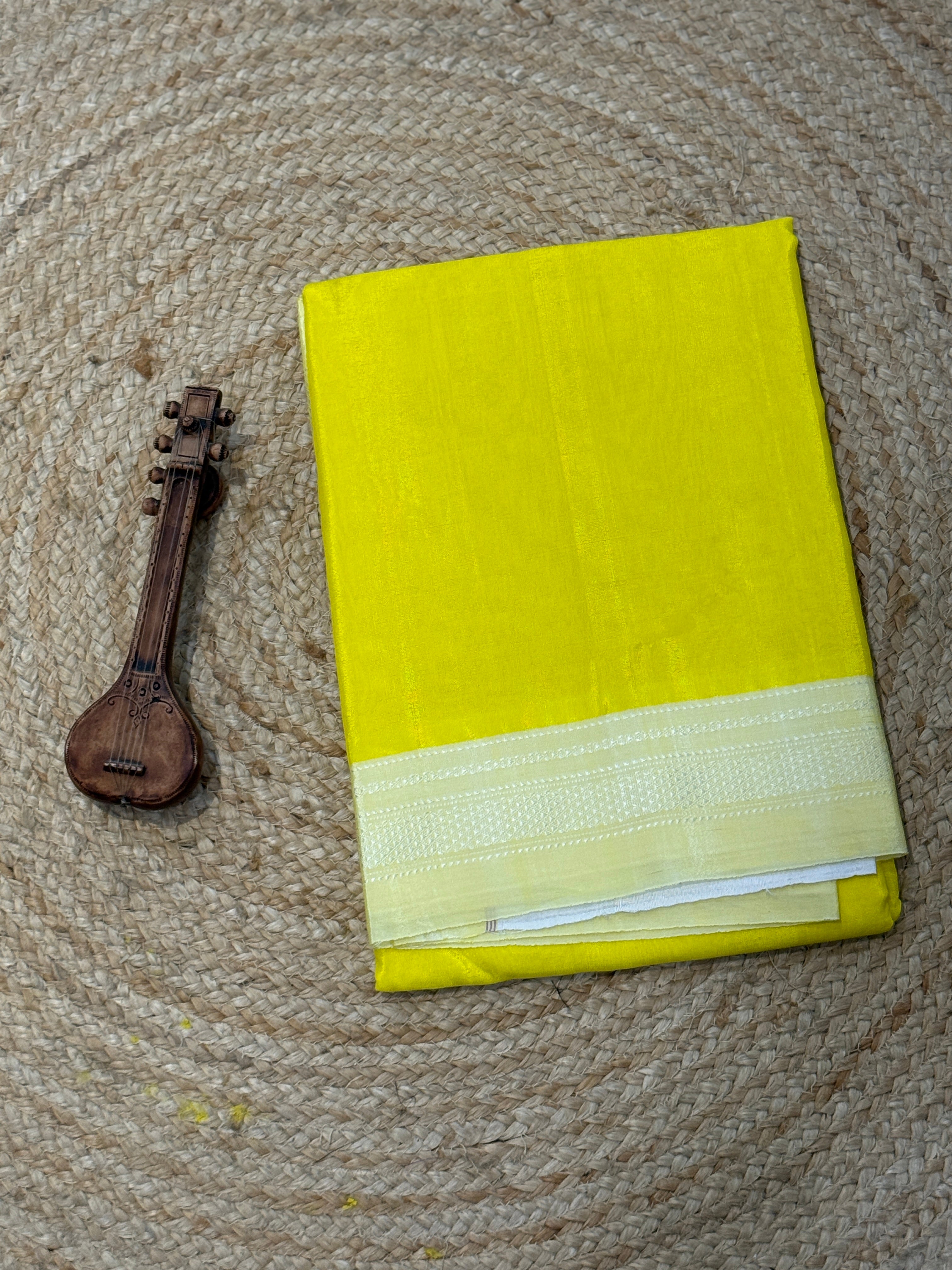 Viscous Ilkal Saree with Silk Pallu – Chikki Paras Border