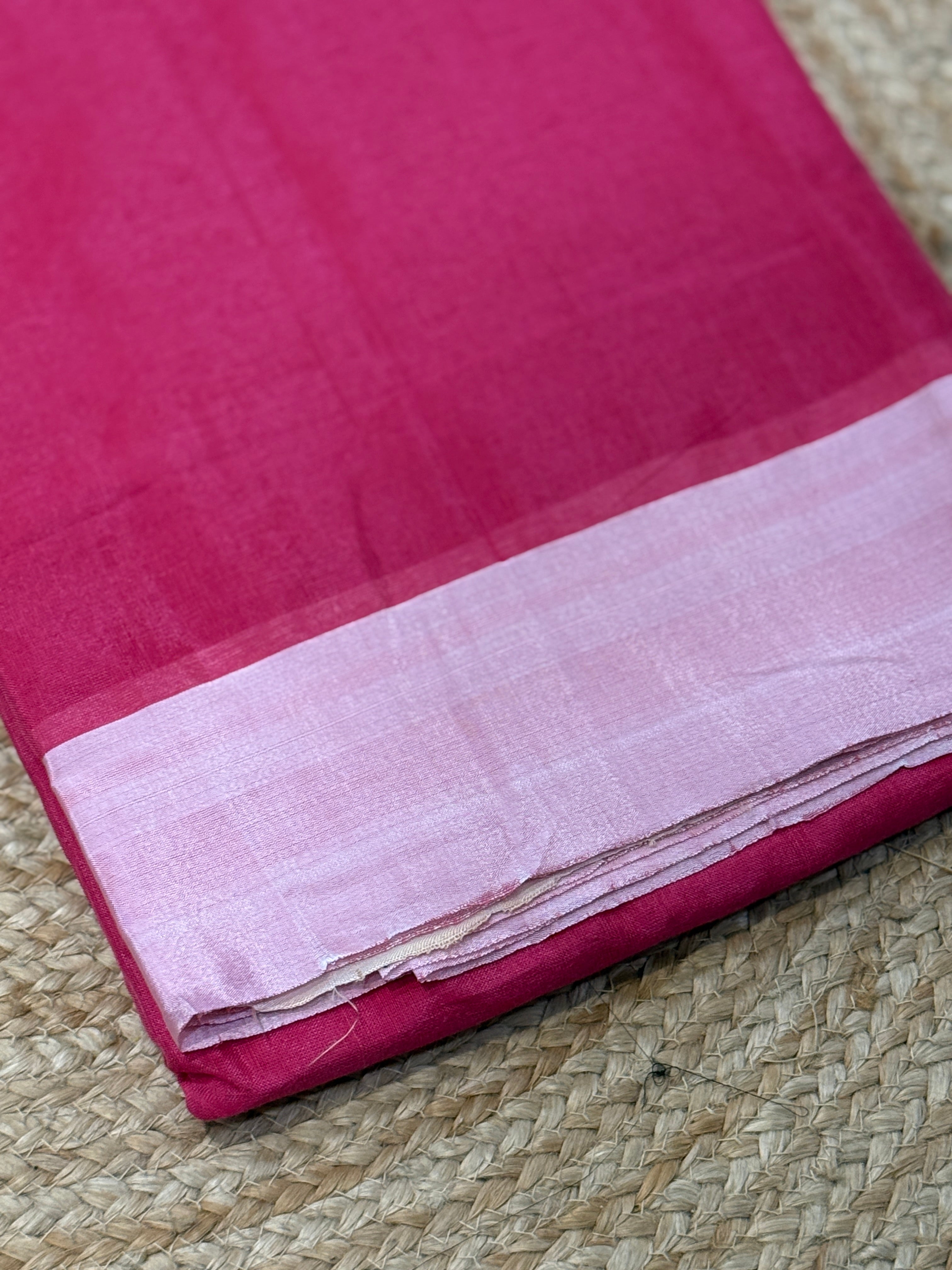Viscous Ilkal Saree with Silk Pallu – Chikki Paras Border