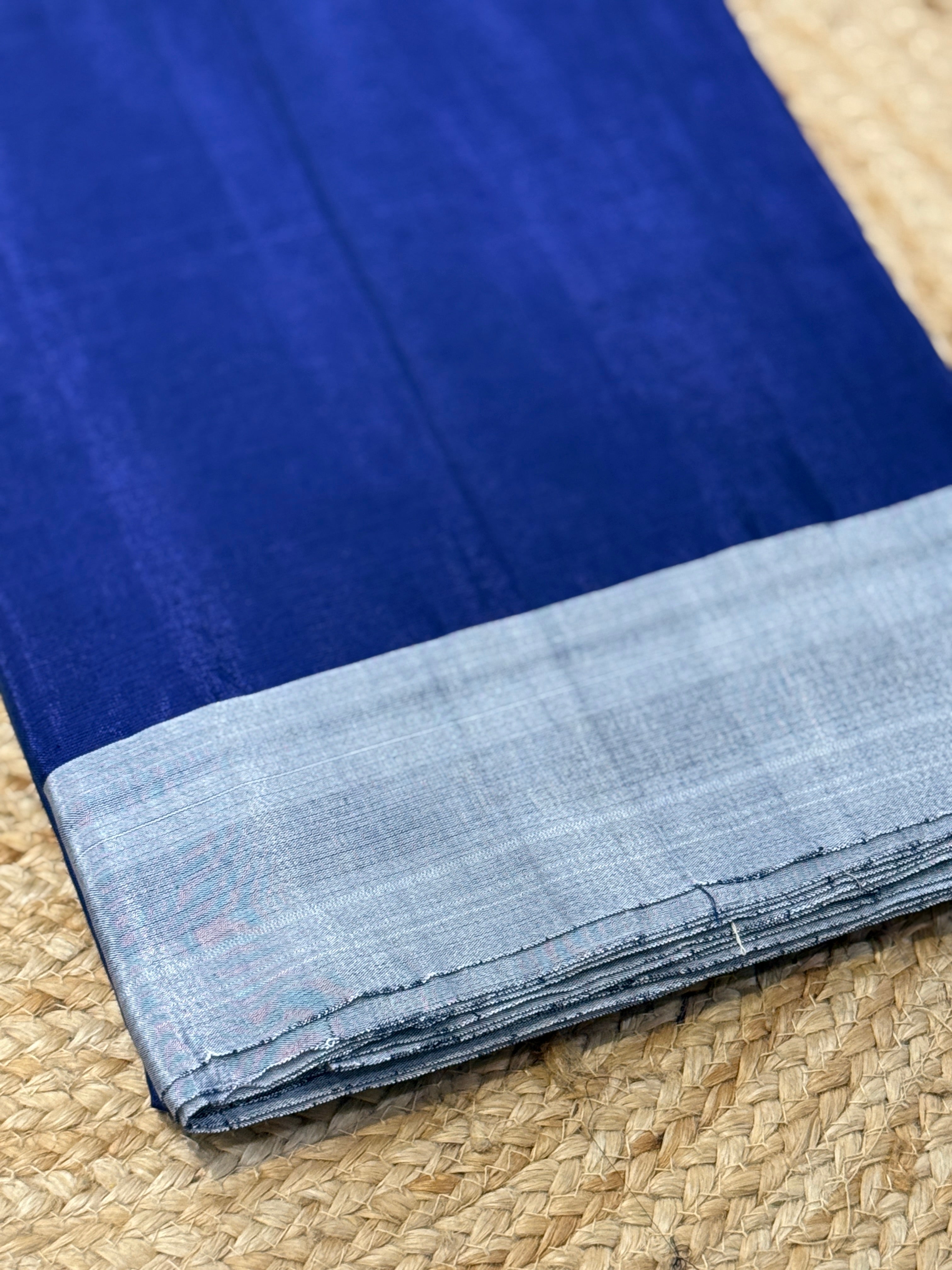 Viscous Ilkal Saree with Silk Pallu – Chikki Paras Border
