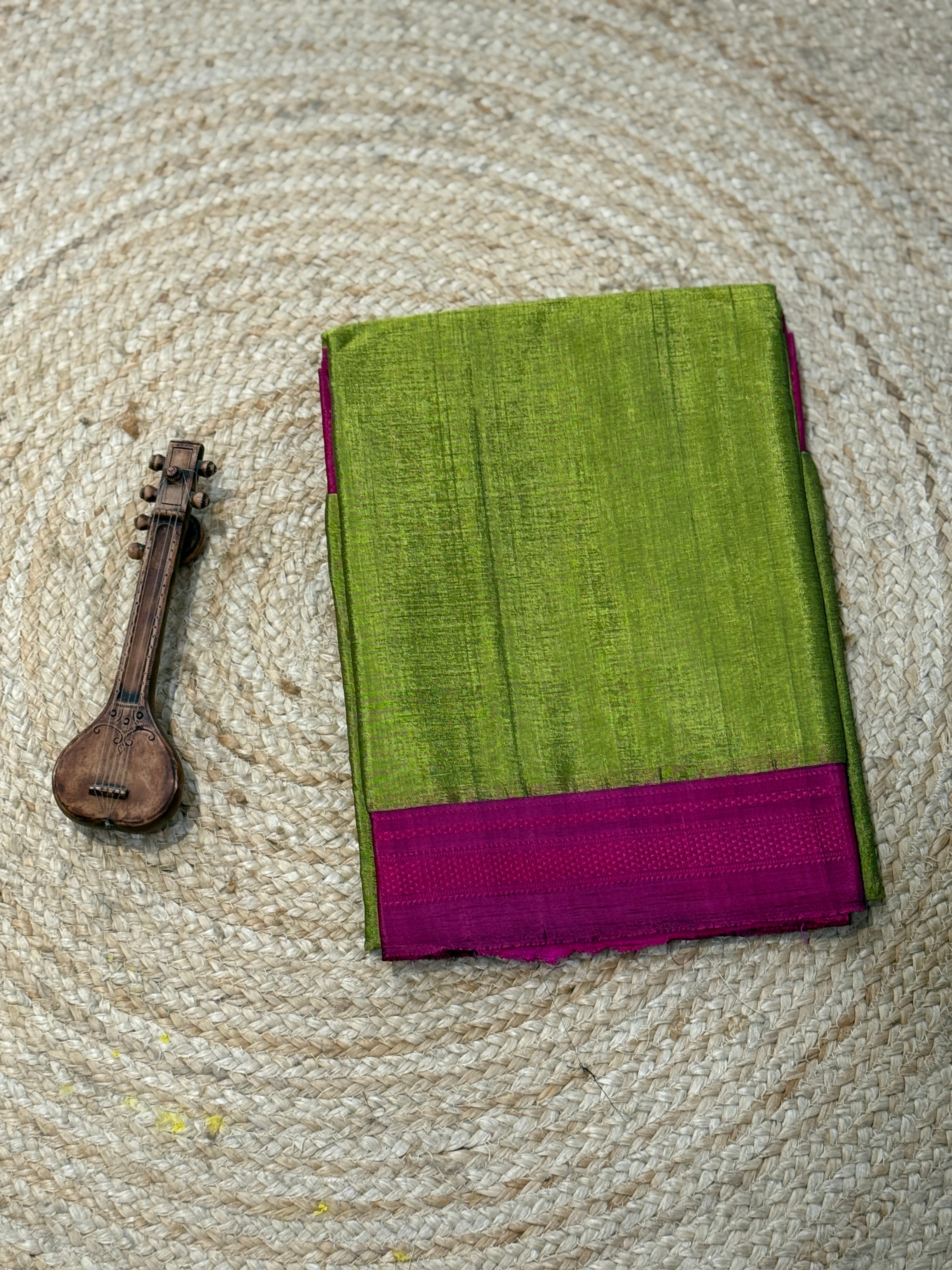 Viscous Ilkal Saree with Silk Pallu – Chikki Paras Border