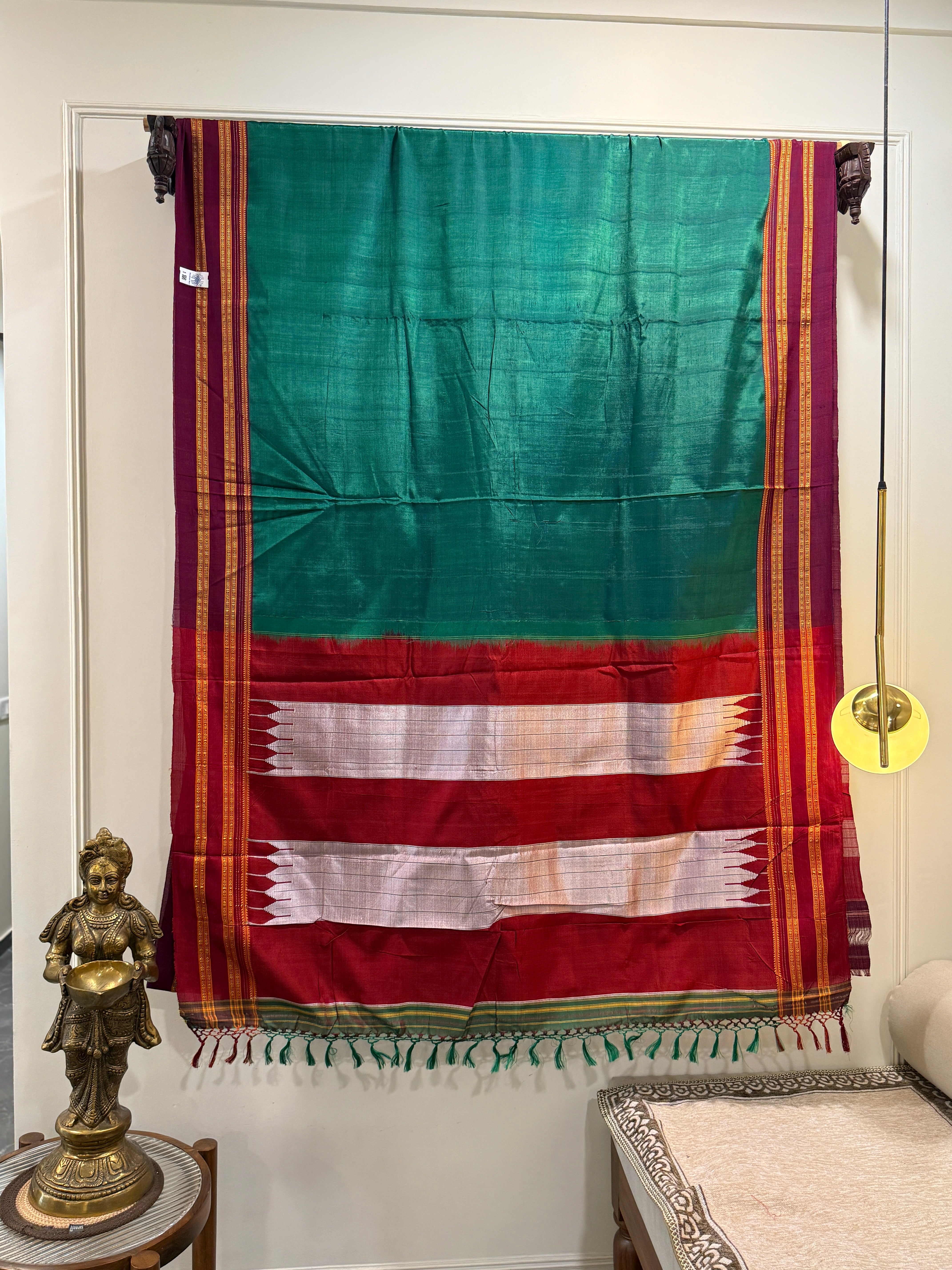 Pure silk pallu saree