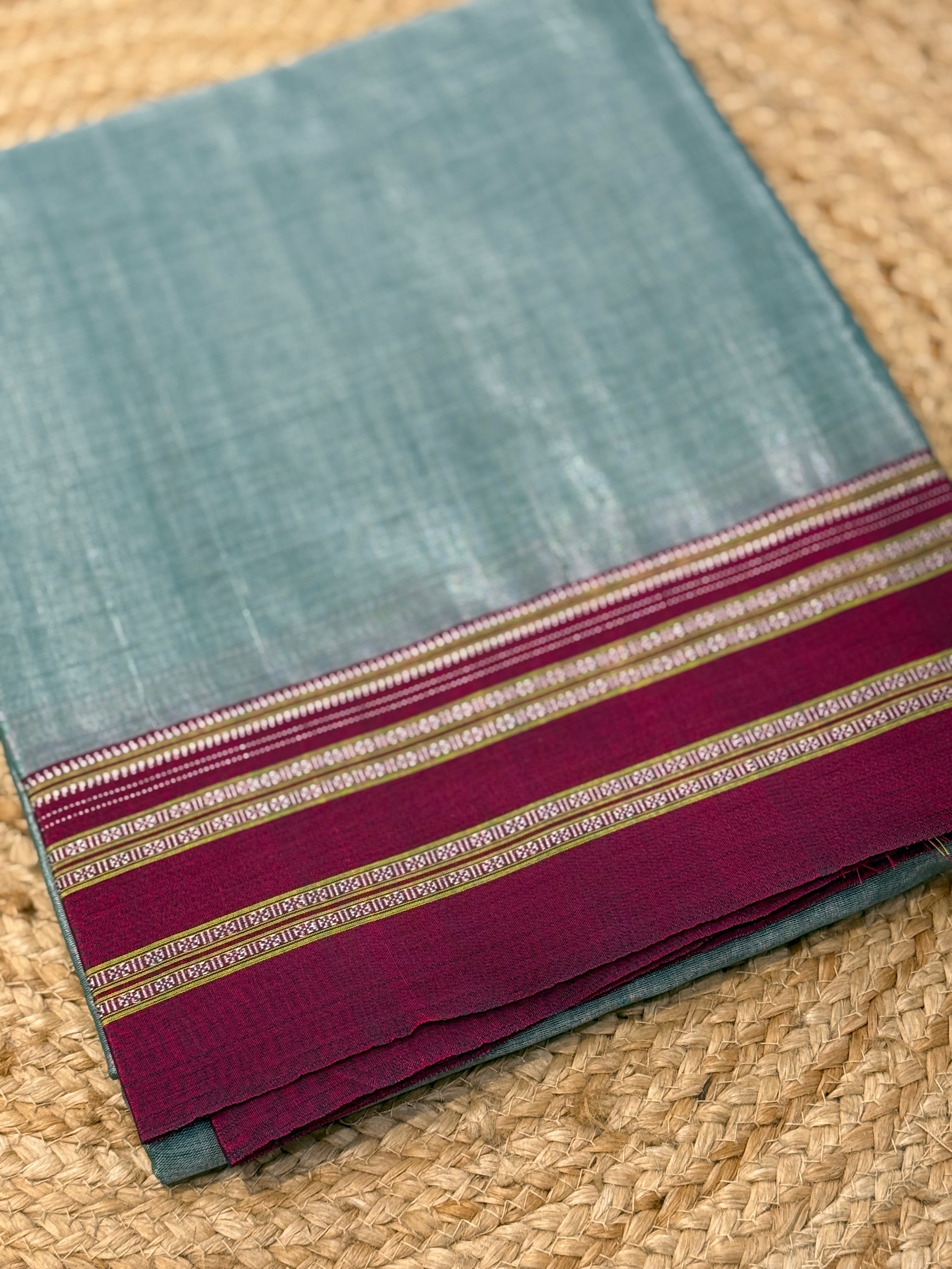 Pure silk pallu saree
