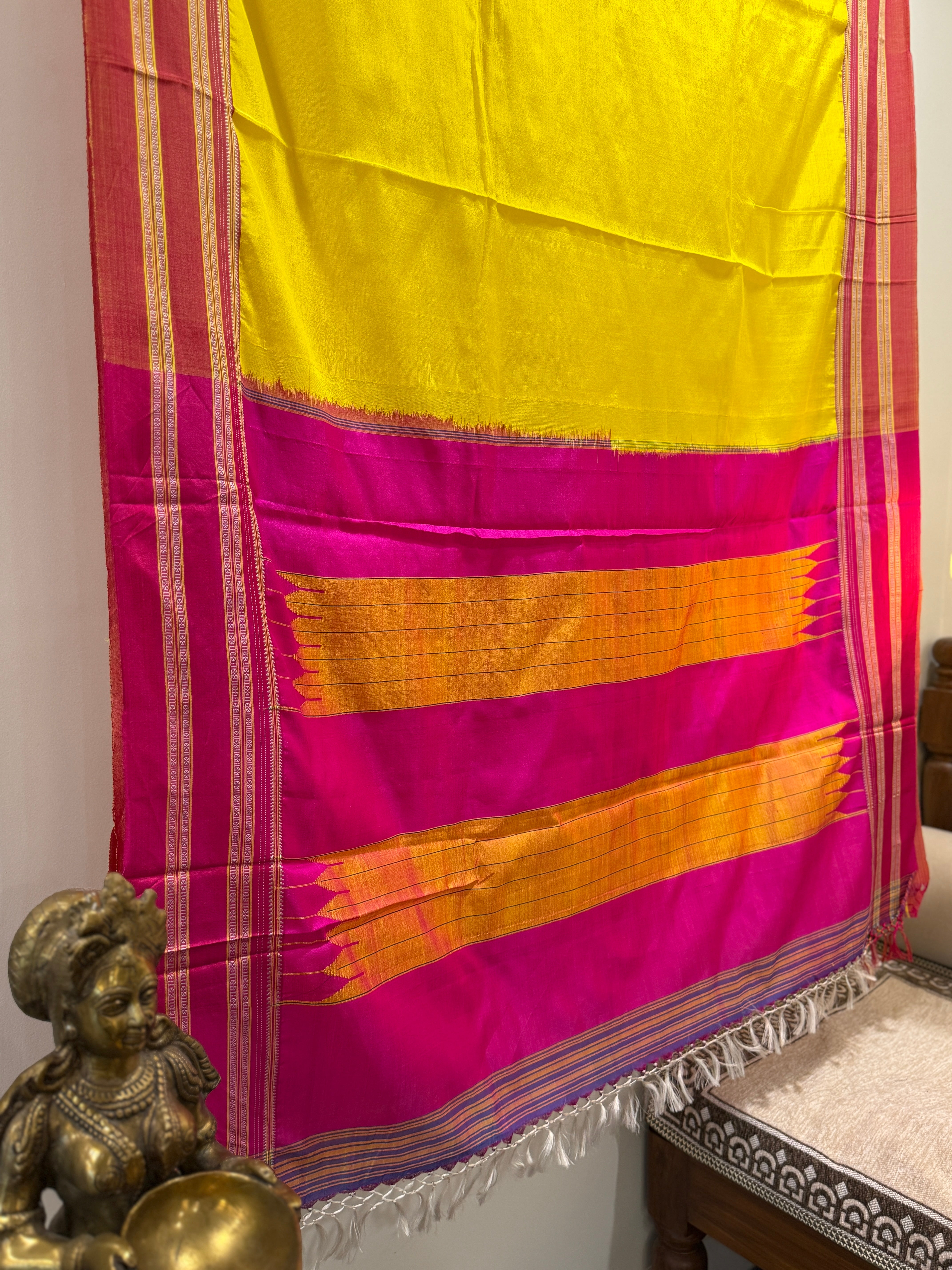 Handloom viscose silk saree