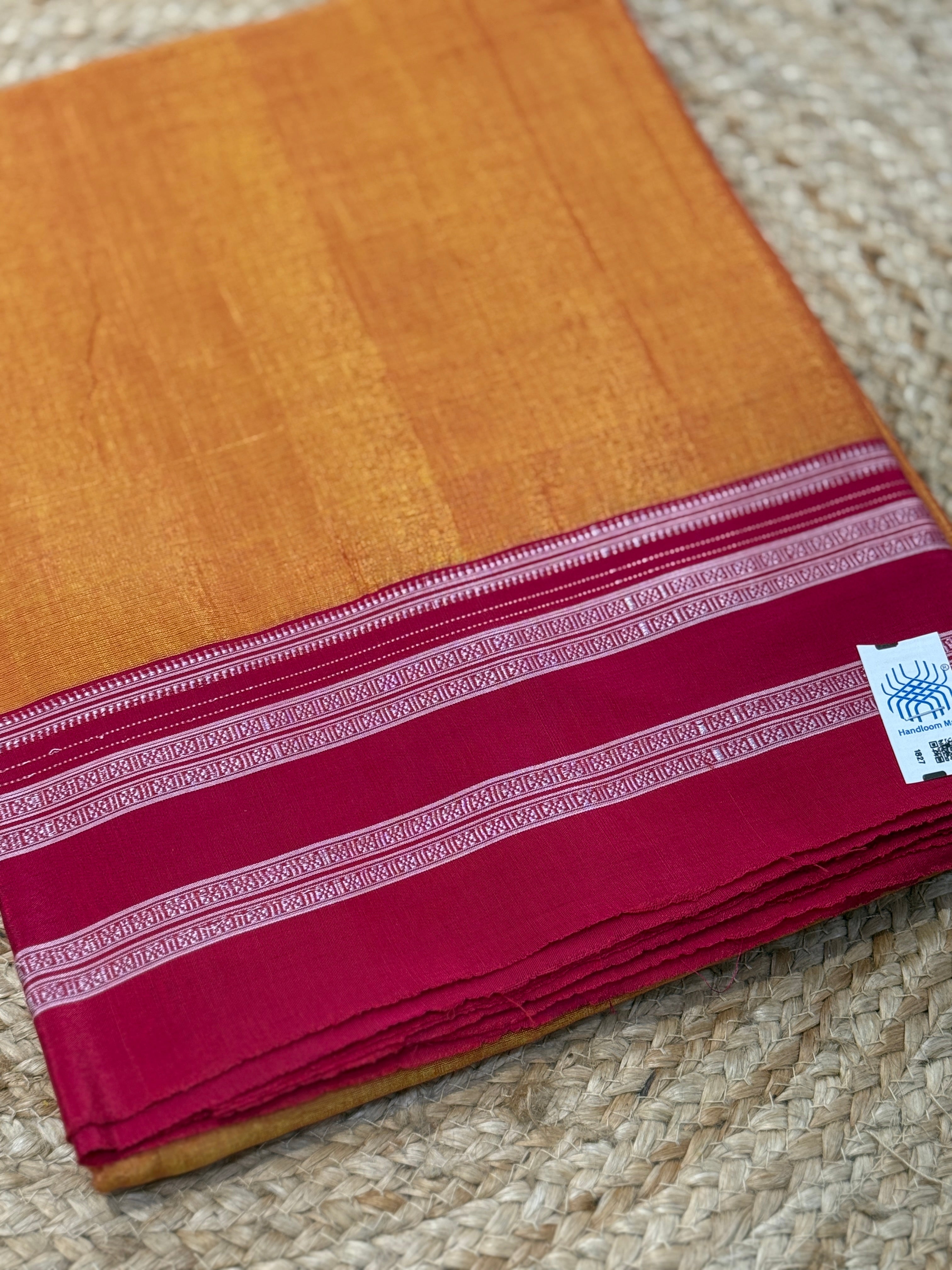 Indian saree with contrast border