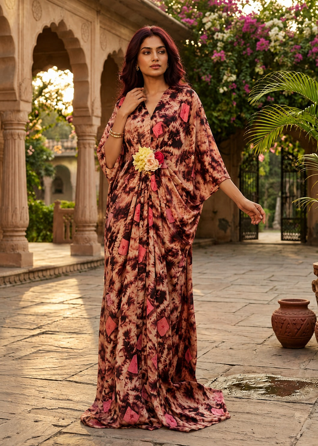 Earth & Rose Designer Georgette Kaftan